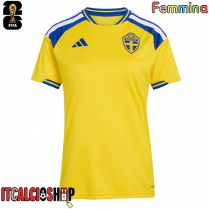 Svezia Prima Maglia Femmina Mondiali 2026 Manica Corta
